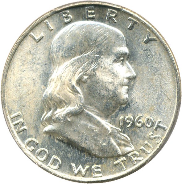 image for: 1960-D 50c PCGS MS64
