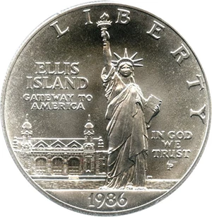 image for: 1986-P $1 PCGS MS69 (Statue Liberty)