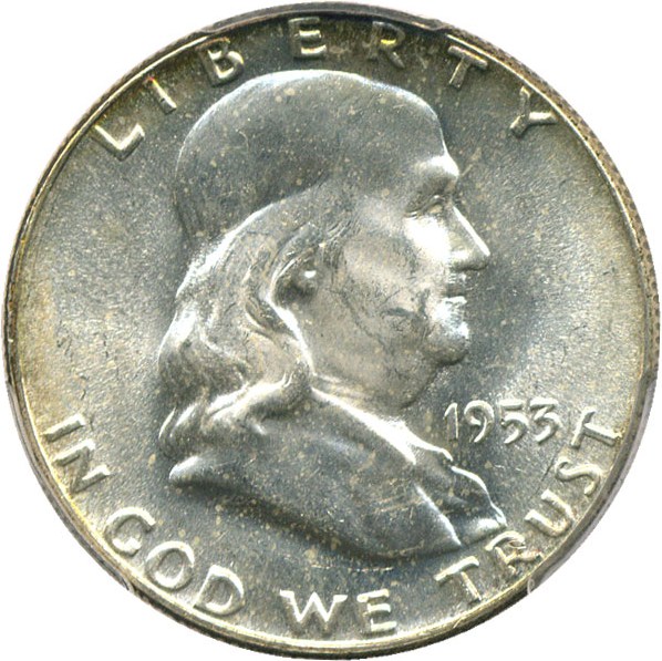 image for: 1953 50c PCGS MS64 FBL