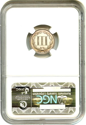 image for: 1865 3cN NGC Proof 67 CAM - Key First Year Proof
