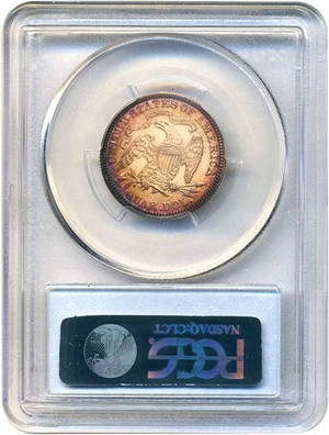 image for: 1875 25c PCGS Proof 64 Cameo * Pretty Toning *