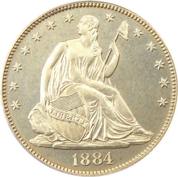 image for: 1884 50c PCGS Proof 64