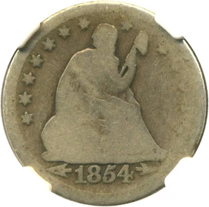 image for: 1854-O 25c NGC/CAC AG-3 (Arrows, Huge O) - Rare Variety