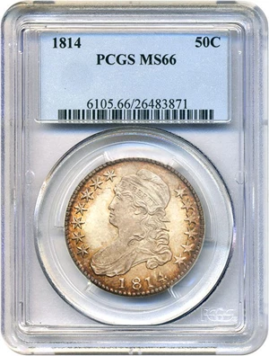 image for: 1814 50c PCGS MS66 * Tied for Finest Known *