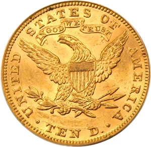 image for: 1888 $10 PCGS/CAC MS62