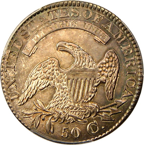 image for: 1828 50c PCGS/CAC MS64 (Square Base 2, Large 8s)