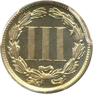 image for: 1889 3cN PCGS/CAC Proof 66 Cameo