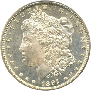 image for: 1891-CC $1 PCGS MS64 PL