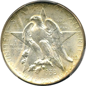 image for: 1938-D Texas 50c PCGS MS66
