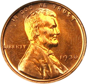 image for: 1936 1c NGC Proof 64 RD (Brilliant)