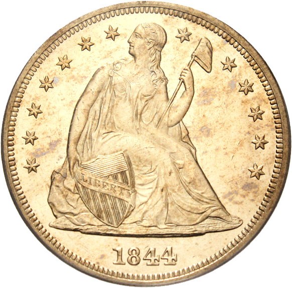 1844 Seated Dollar Coin Pricing Guide | The Greysheet