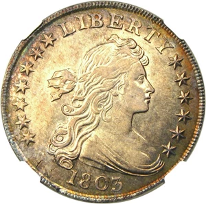image for: 1803 $1 NGC AU58 - Beautiful Bust Dollar Slider - No Reserve!