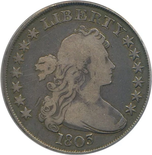 image for: 1803 $1 PCGS/CAC VG-10