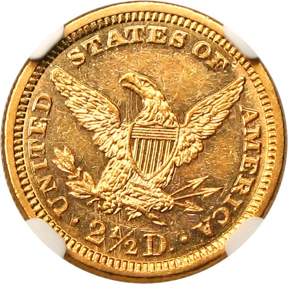 image for: 1884 $2 1/2 NGC MS61 * Low Mintage *