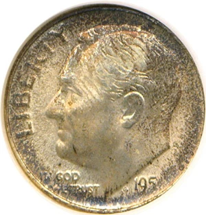 image for: 1951-S 10c NGC MS67