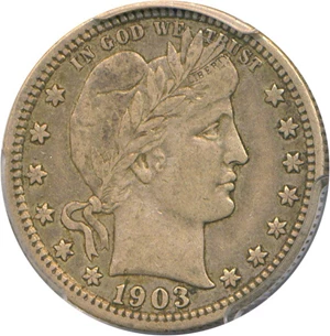 image for: 1903 25c PCGS VF30
