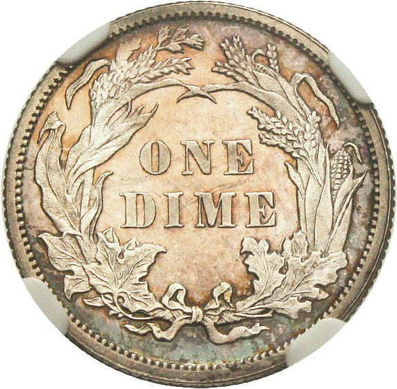image for: 1887 10c NGC/CAC Proof 64 Cameo