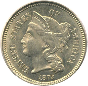 image for: 1873 3cN PCGS/CAC MS65 (Closed 3)
