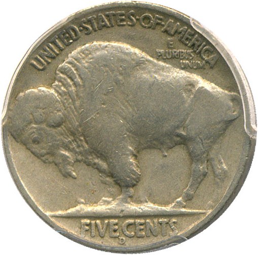 image for: 1936-D 5c PCGS F15 (3 1/2 Legs) * Rare Variety *