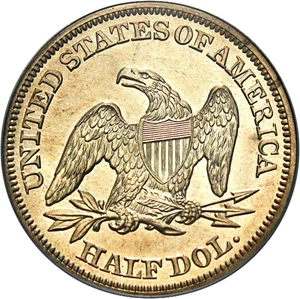 image for: 1858 50c PCGS Proof 63 * Very Low Mintage *