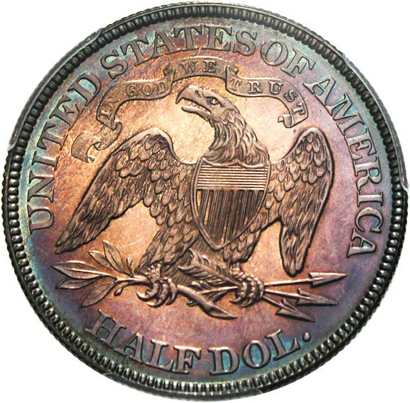 image for: 1886 50c PCGS/CAC Proof 64 Cameo * Gorgeous Toning *