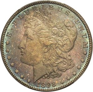 image for: 1898 $1 PCGS MS65 PL