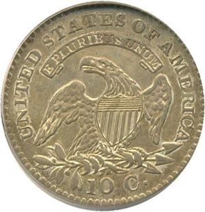 image for: 1821 10c PCGS AU53 (Small Date)