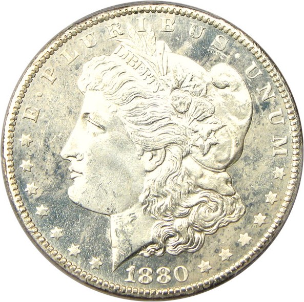 image for: 1880-CC $1 PCGS MS65 PL (8/High 7)