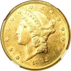 image for: 1892-CC $20 NGC AU58
