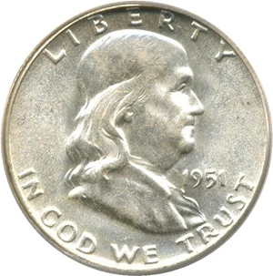 image for: 1951 50c PCGS MS62