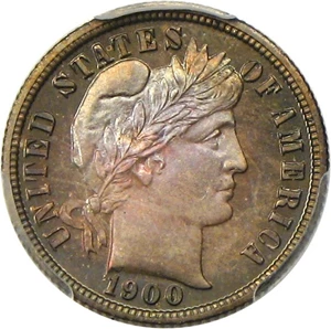 image for: 1900 10c PCGS/CAC Proof 66 - Colorful Gem Proof - No Reserve!