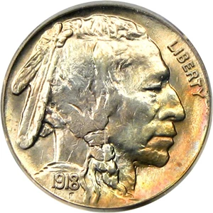image for: 1918-S 5c PCGS/CAC MS65 OGH