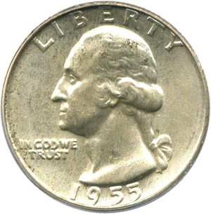 image for: 1955-D 25c PCGS MS64