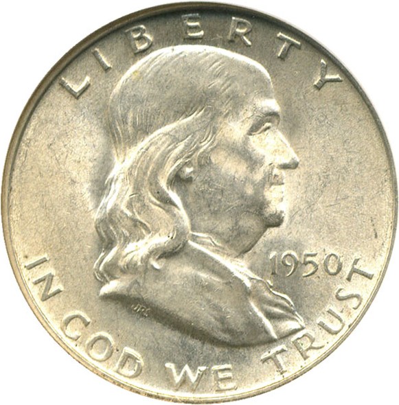 image for: 1950-D 50c NGC MS62