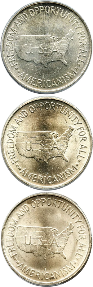 image for: 1951-PDS Wash-Carver Set PCGS MS64 (3 Coins)