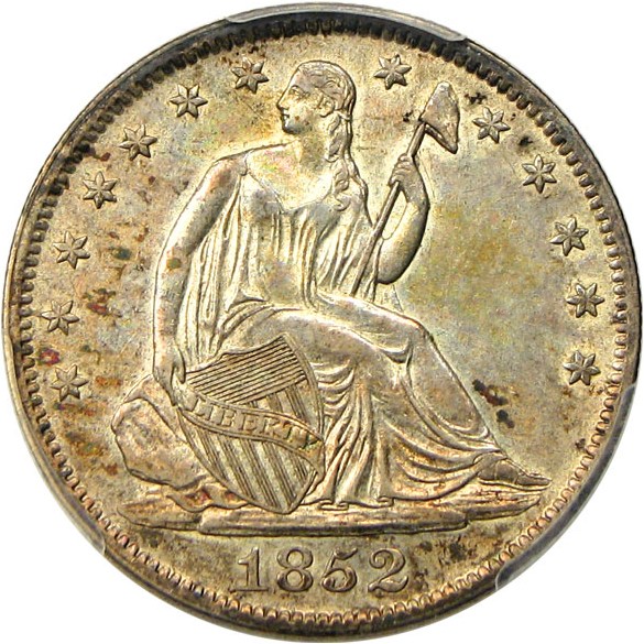 image for: 1852 50c PCGS/CAC AU55