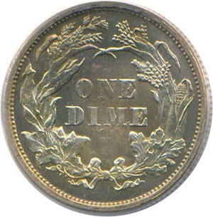 image for: 1876 10c PCGS Proof 63 Cameo