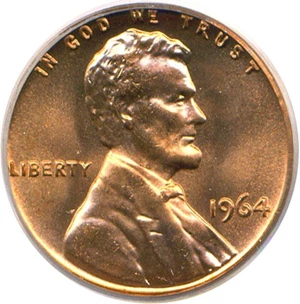 image for: 1964 1c PCGS MS66 RD