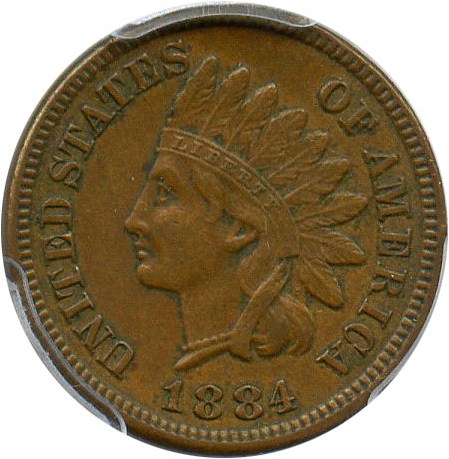 image for: 1884 1c PCGS XF45