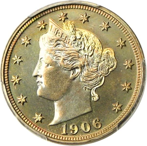 image for: 1906 5c PCGS Proof 66 * Beautiful Toning *