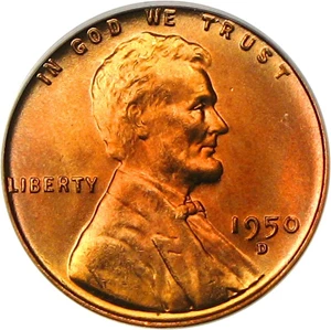 image for: 1950-D 1c PCGS MS67 RD - No Reserve!
