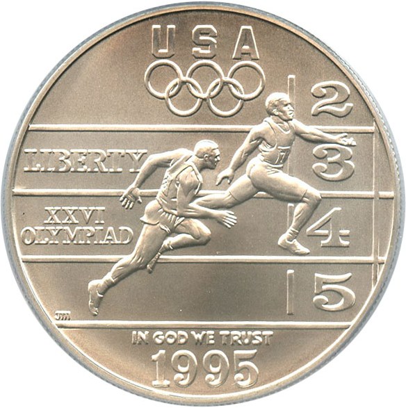 image for: 1995-D $1 PCGS MS70 (Olympic Track & Field)