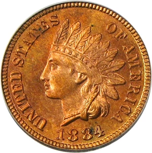 image for: 1884 1c PCGS Proof 63 RB