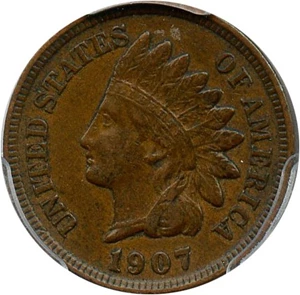 image for: 1907 1c PCGS AU50