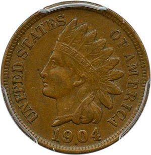 image for: 1904 1c PCGS AU53