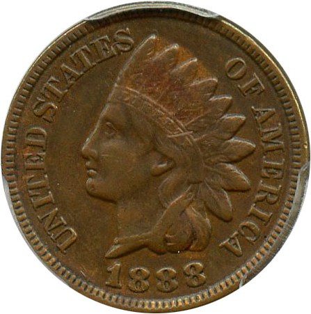 image for: 1888 1c PCGS VF35