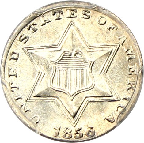 image for: 1856 3cS PCGS MS64