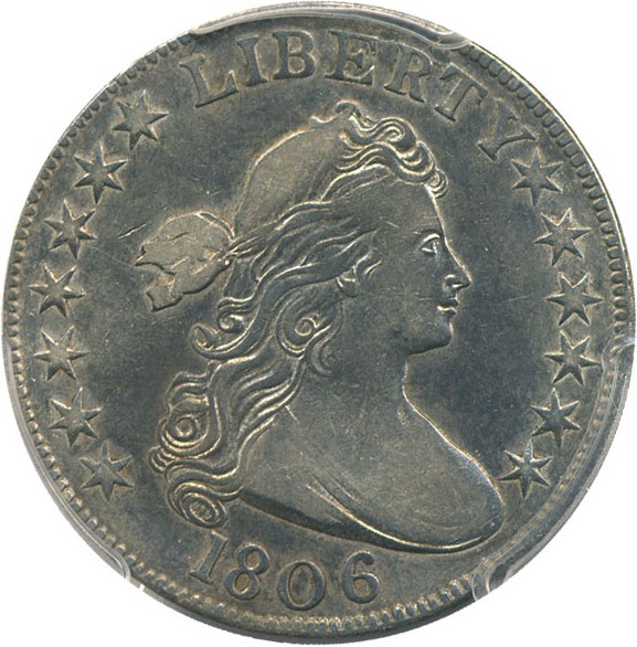 image for: 1806 50c PCGS VF35 (Knob 6, Small Stars)