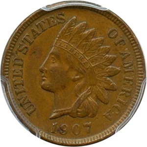 image for: 1907 1c PCGS AU58