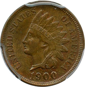 image for: 1900 1c PCGS MS63 BN